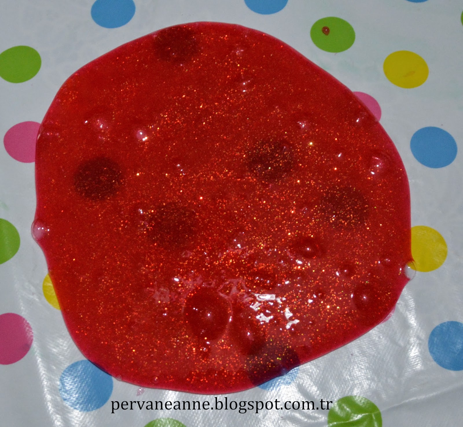 pervane anne Slime Yaptık