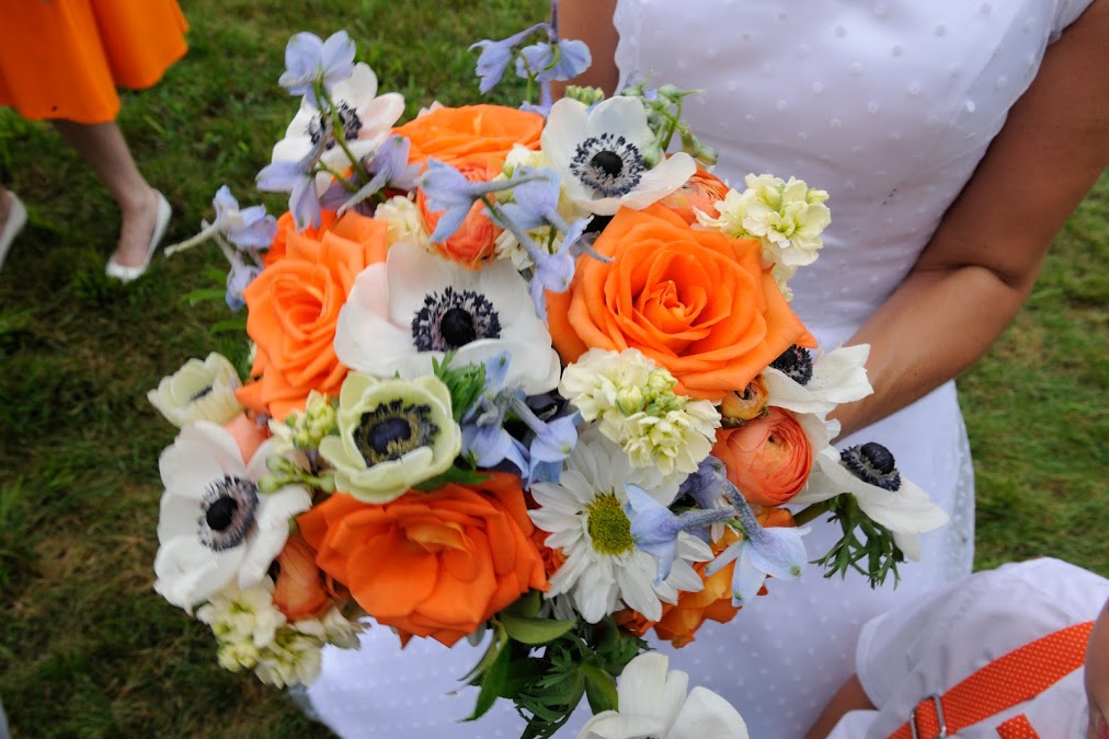 Wedding Flowers Blog Emma S Yellow And Blue Wedding Flowers