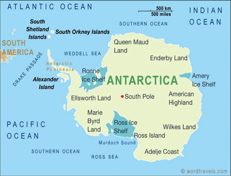 Antarctica Map Outline
