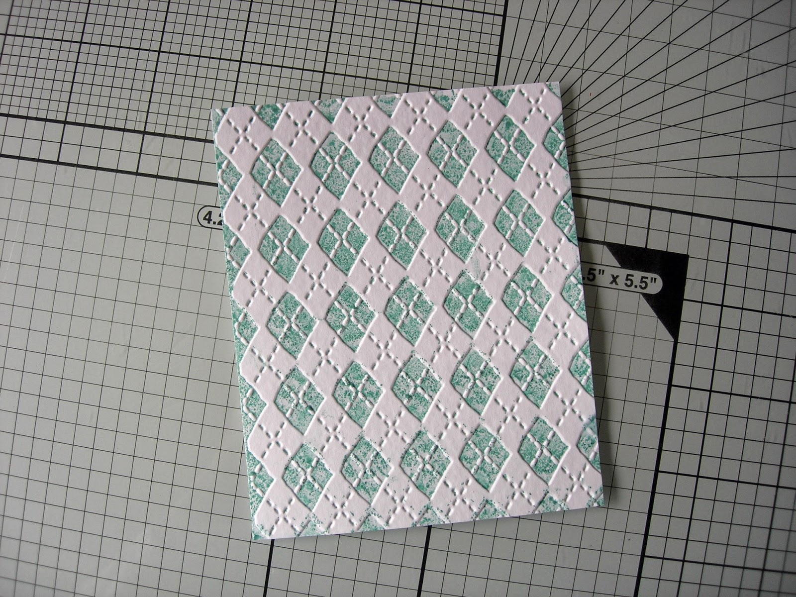 A Passion For Cards How to ink an embossing folder