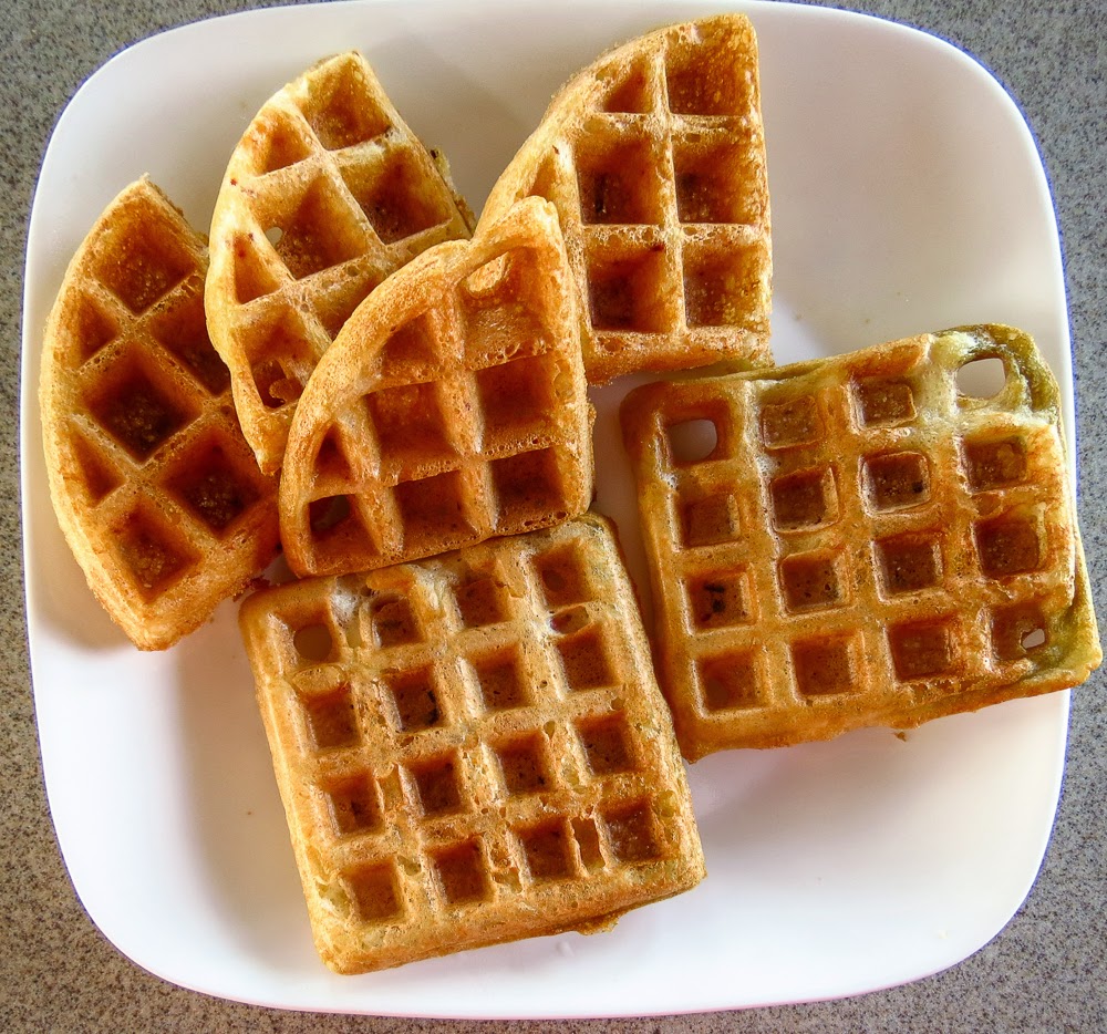 OnTheMoveIn the Galley Sourdough Ham and Cheese Waffles