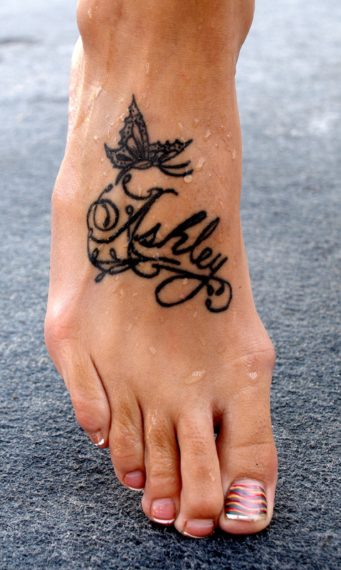 quote tattoos on foot for girls. Tattoos on Feet