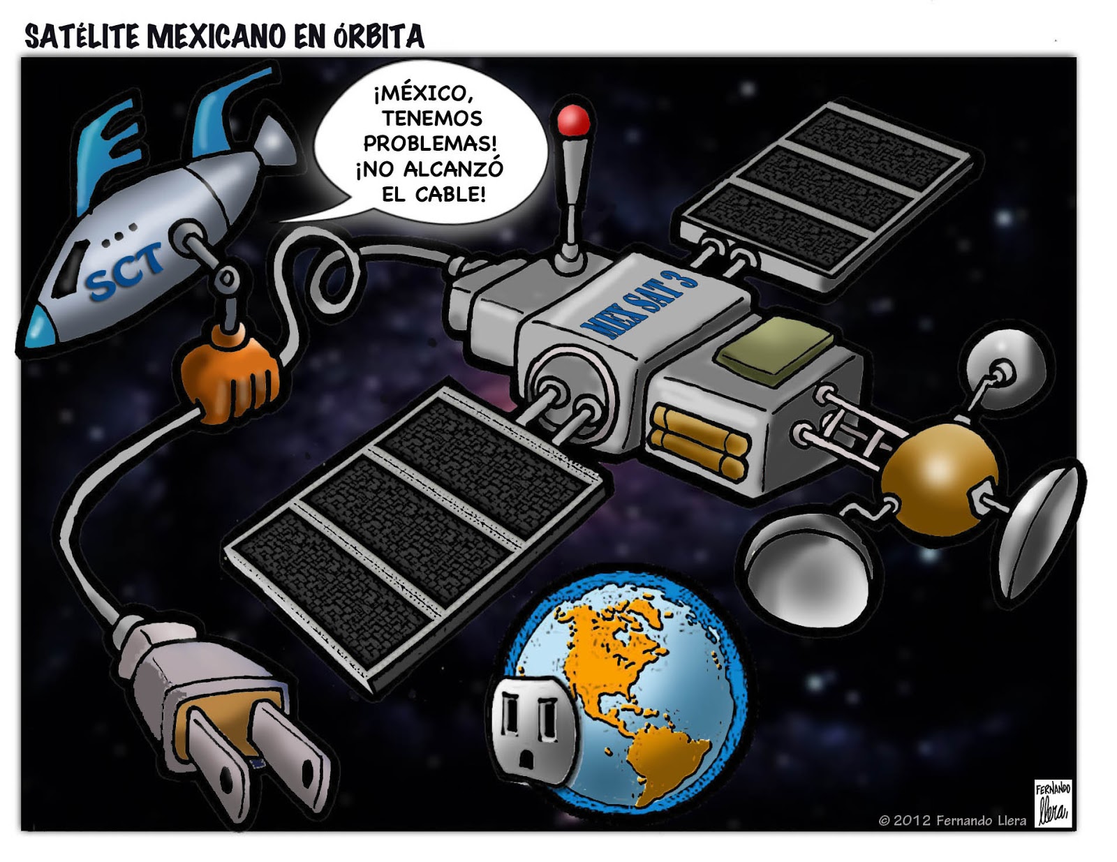 Fernando Llera Blog Cartoons Mexican Satellite Mexsat 3 to be launched