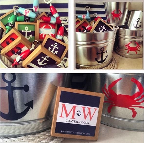 MW Coastal Goods nautical coasters and buckets