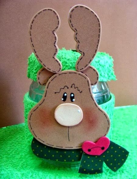 Haz un reno navideño en fomi o goma eva ~ Mimundomanual