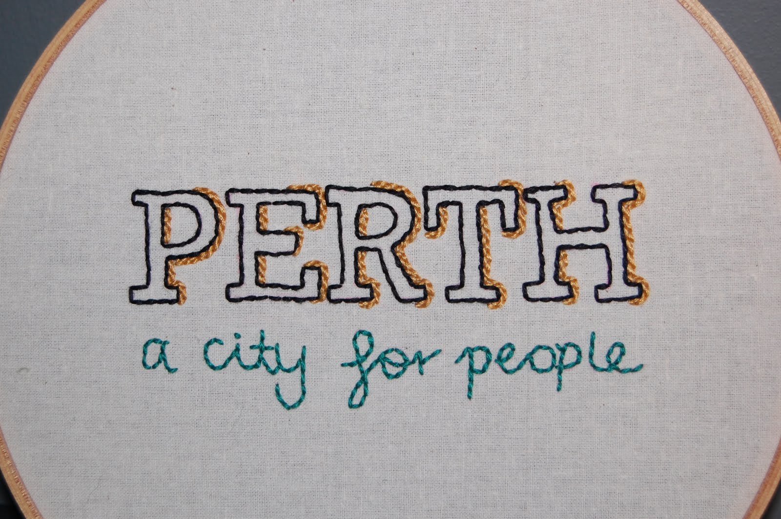A City For People New Embroidery Yellow Dandy