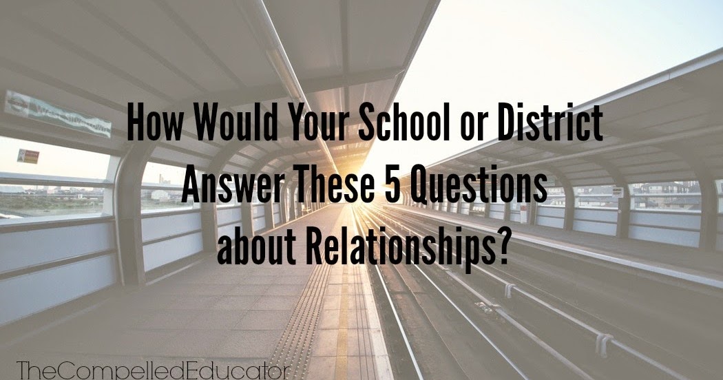 How Would Your School or District Answer These 5 Questions about Relationships?