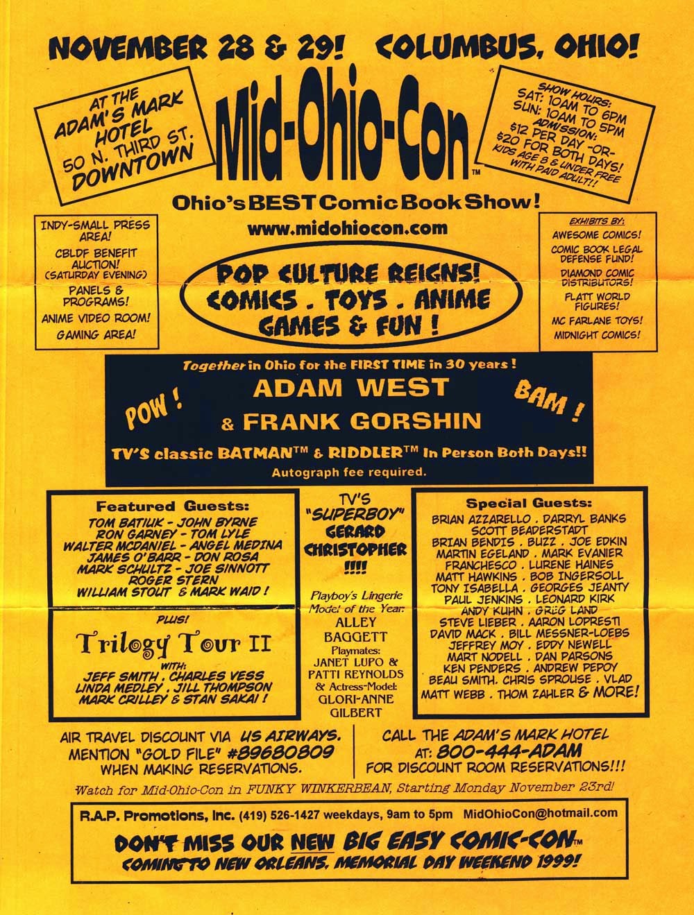 Eventized A Michael Neno Blog A Cool 1998 MidOhioCon Flyer from