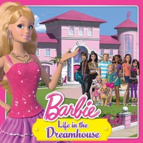 barbie sullo sfondo disney dreamhouse casa per le bambole