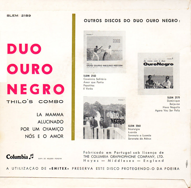 Duo Ouro Negro - La Mamma (1964) Duo+Ouro+Negro+-+La+Mamma+%2528EP+1964%2529+-+BACK