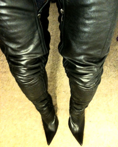 leather crotch boots for sale