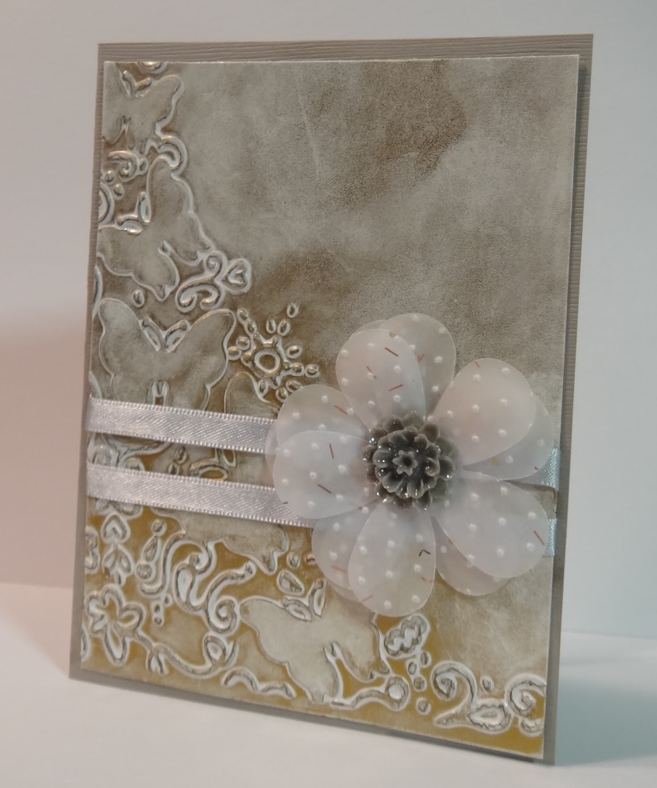 In Search of My Creative Side Vellum and Metallic Rub Ons