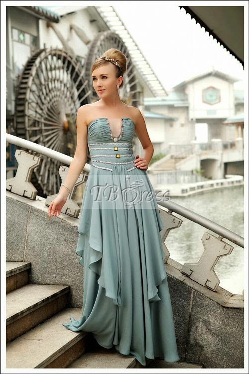 A-Line Strapless Floor-length Beading Prom Dresses A-Line Strapless Floor-length Beading Prom Dresses