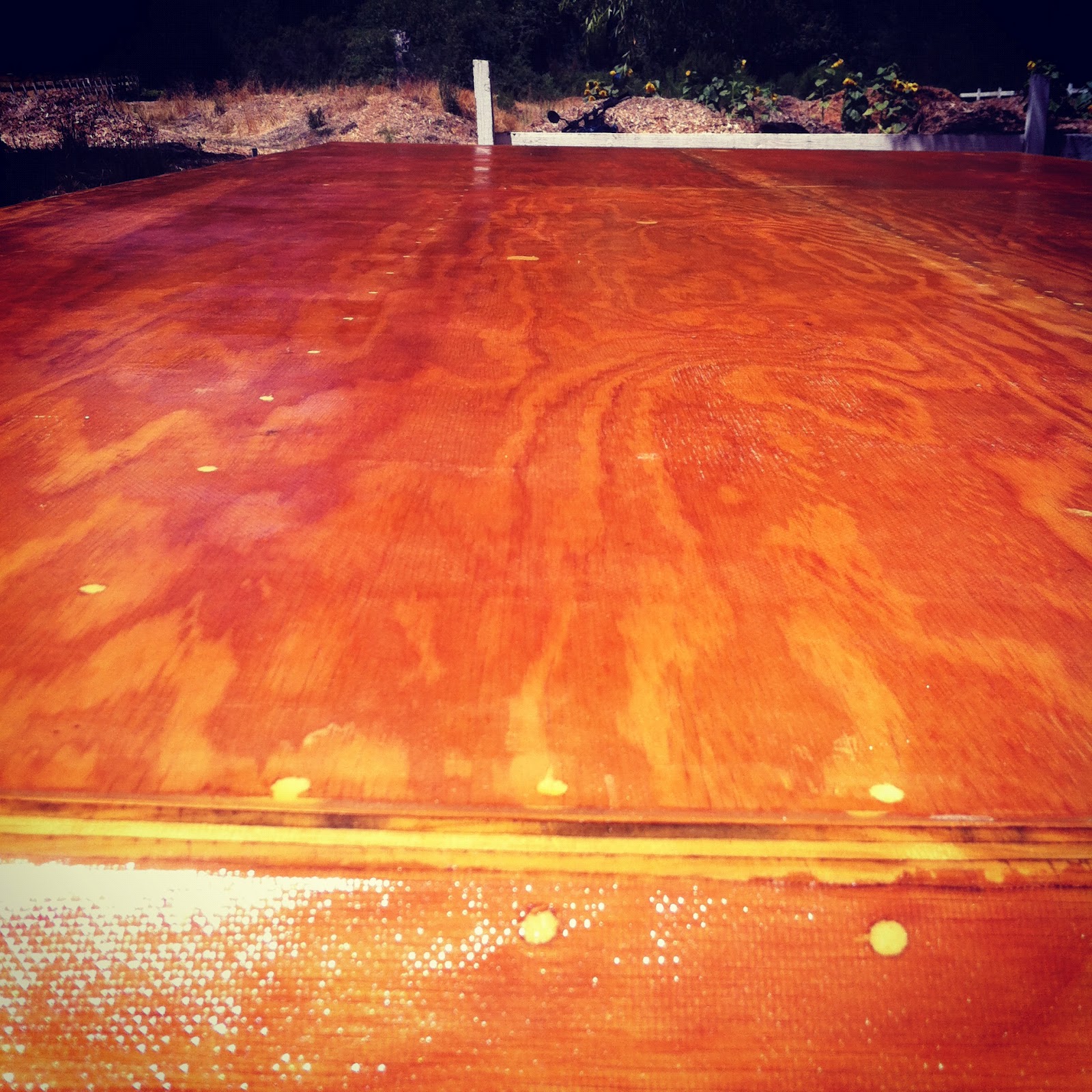 Shanty Boat Fiberglass Finish Coats