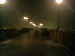 Mágica noche de niebla en Badajoz