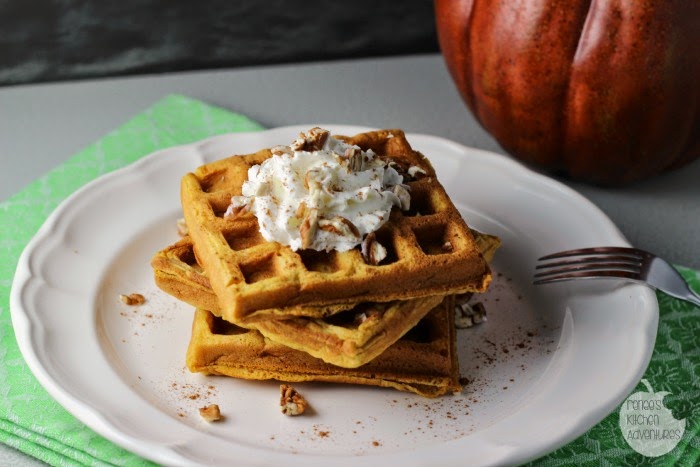 Pumpkin Spice Buttermilk Waffles