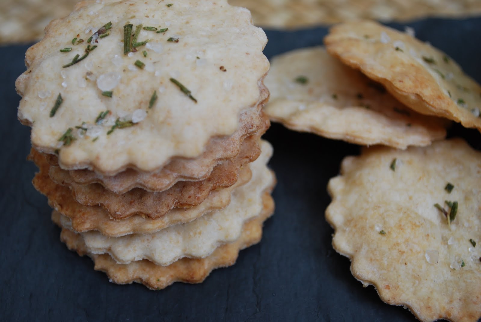 Cheese Please Rosemary Sea Salt Crackers