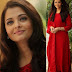 Aishwariya Rai In Red Anarkali Churidar Salwar Dress