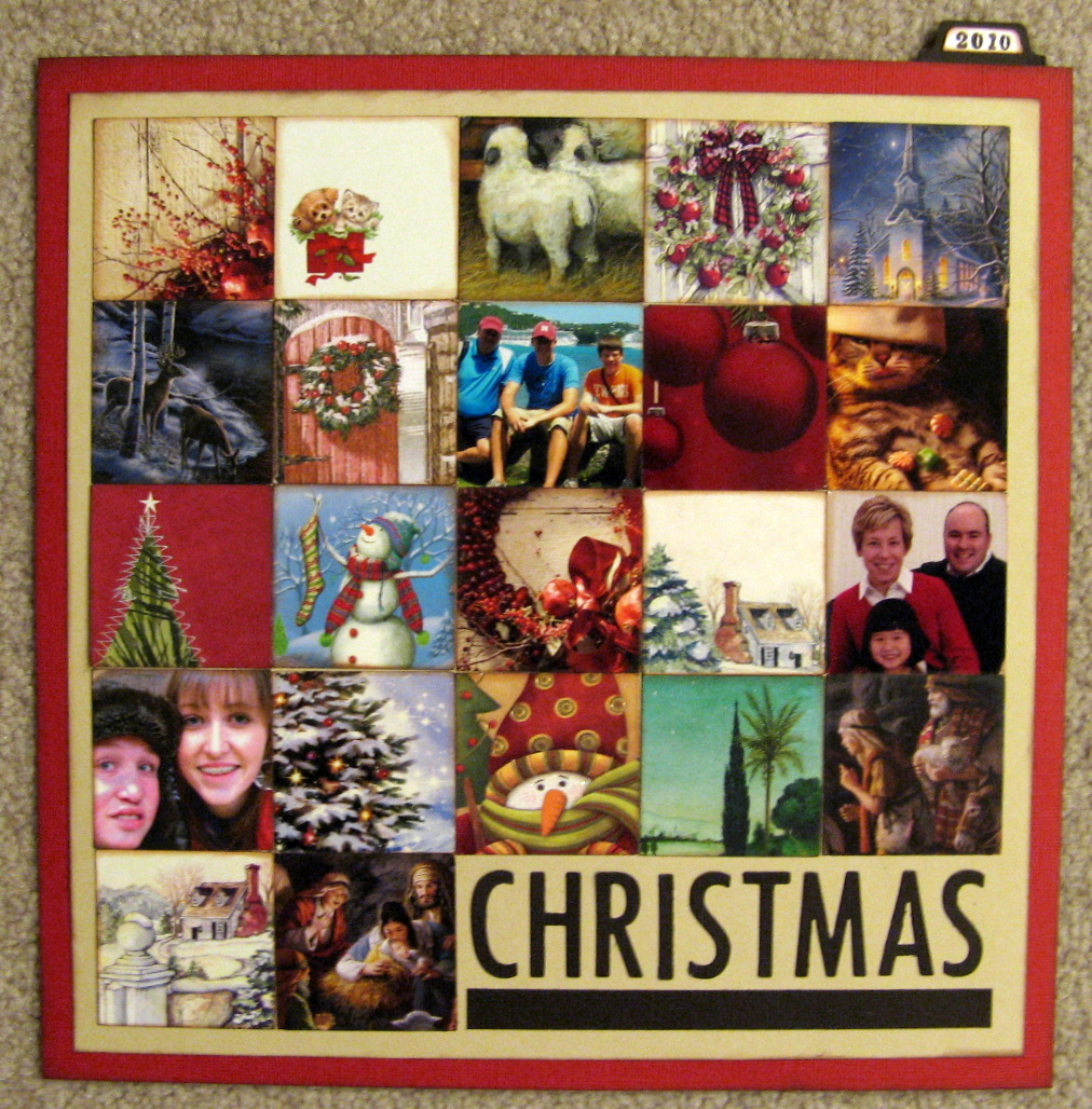 Project Idea Christmas Card Collage Memory Bound