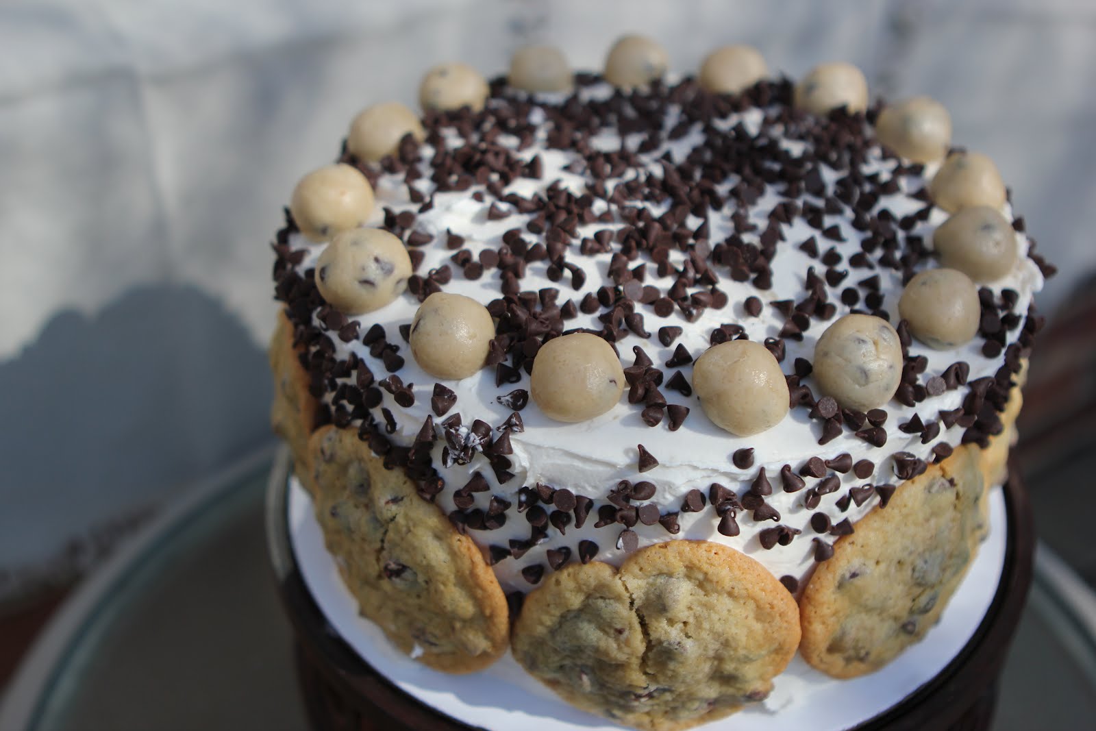 Simply Delicious Chocolate Chip Cookie Dough Cake