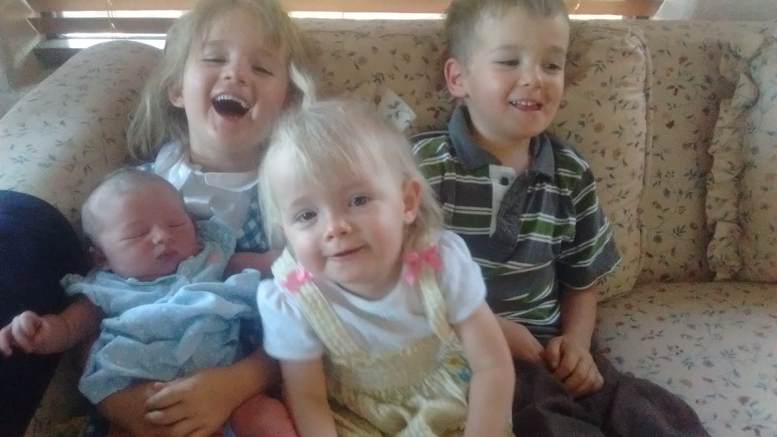 Four children - Welcome Aletheia Joy!