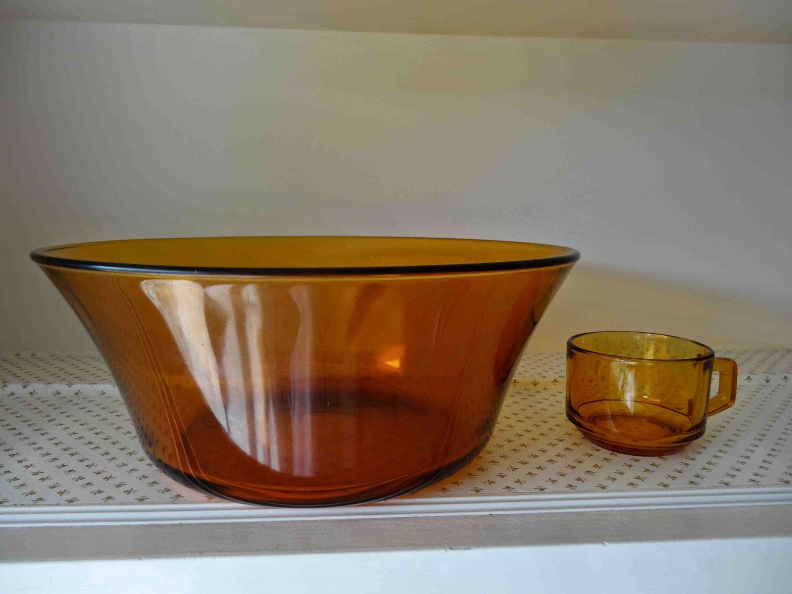 3 amber Vereco.Vintage soup or Salad bowls.
