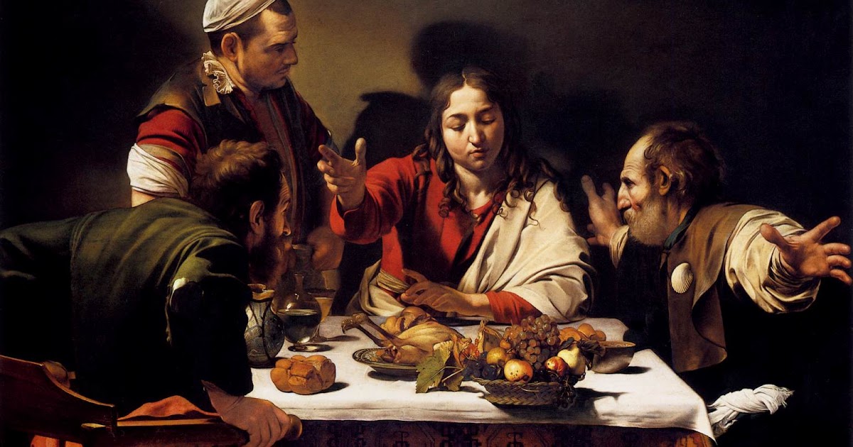 Más clases de arte Caravaggio, La cena de Emaús, 1601