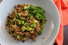 Asian Minced Pork with Broccoli and Noodles