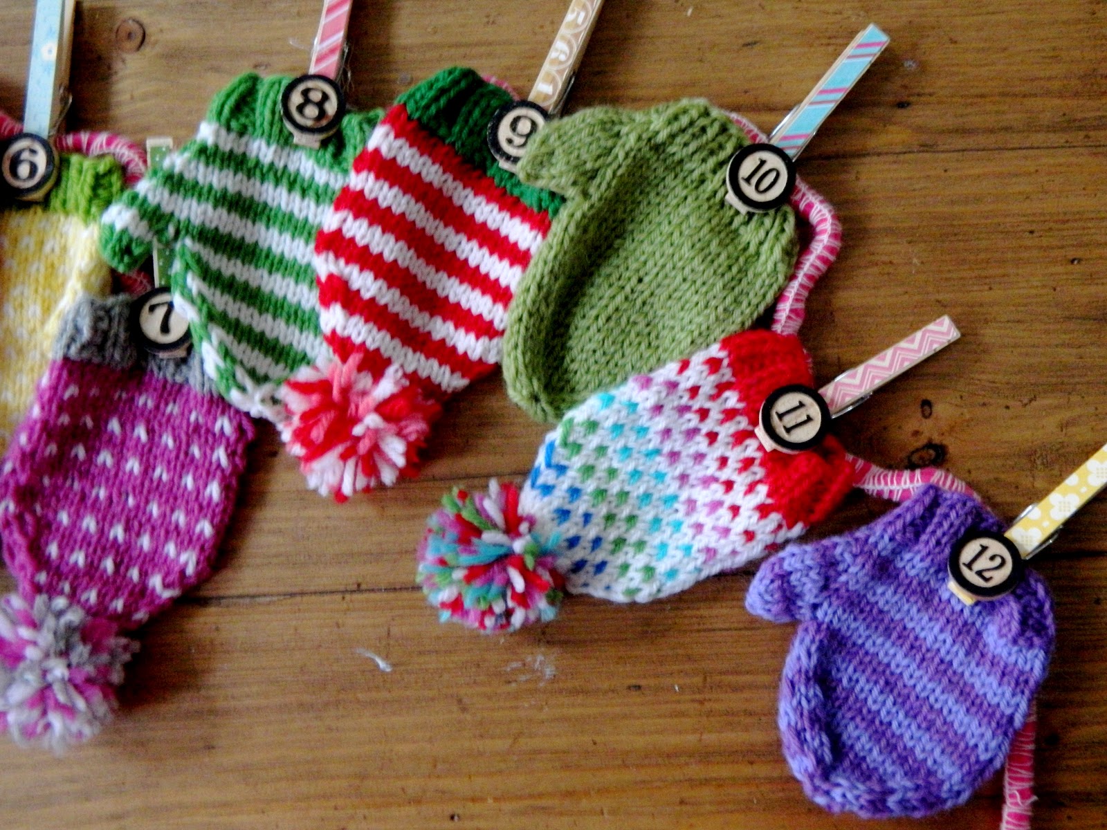 the vintage umbrella Hat and Mitten Advent calendar