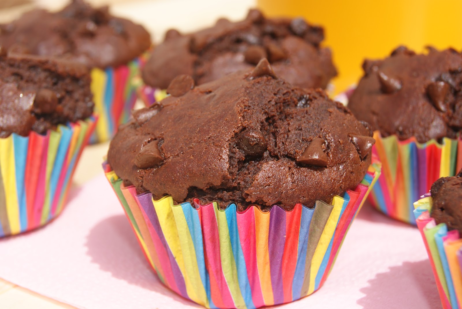 El pato de chocolate Muffins de chocolate