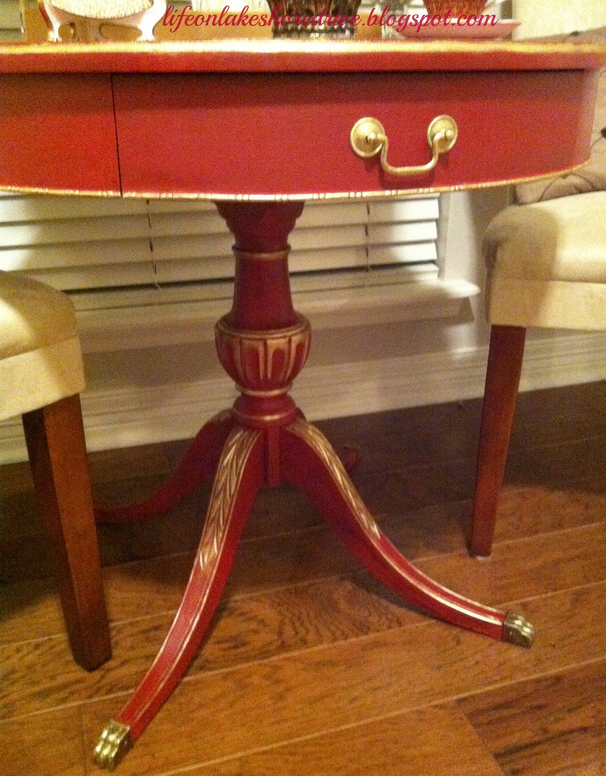 ASCP Emperor's Red Table Makeover Life on Lakeshore Drive