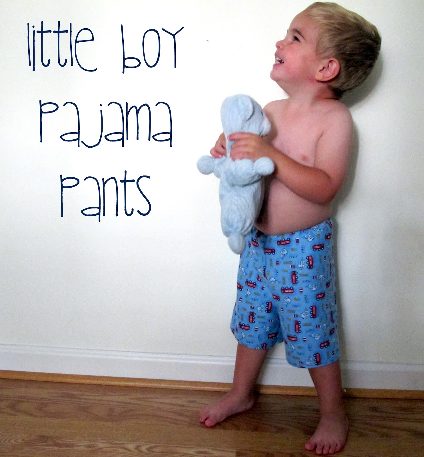 Love City Little Boy Pajama Pants Pattern