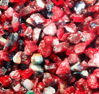 Mined rubies from Mong Hsu