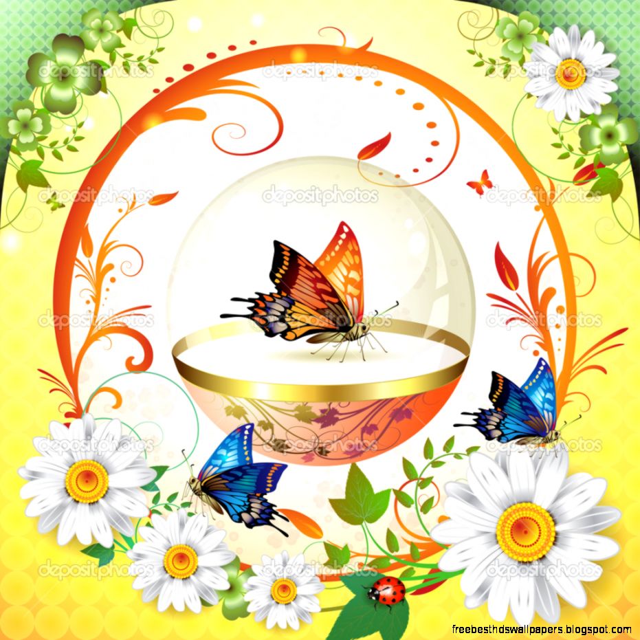 Springtime background with butterflies — Stock Vector © Merlinul Springtime background with butterflies — Stock Vector © Merlinul