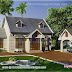 Vacation garden home design in 1200 sq.feet