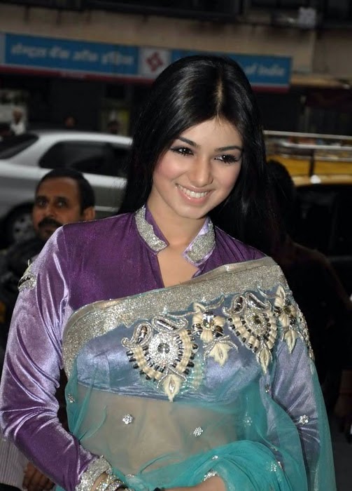 Bollywood actress Ayesha takia new sexy photos in transparent Saree at MOD movie premier wallpapers