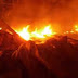 حريق هائل يلتهم النخيل بإحدى مزارع بالوادى الجديد