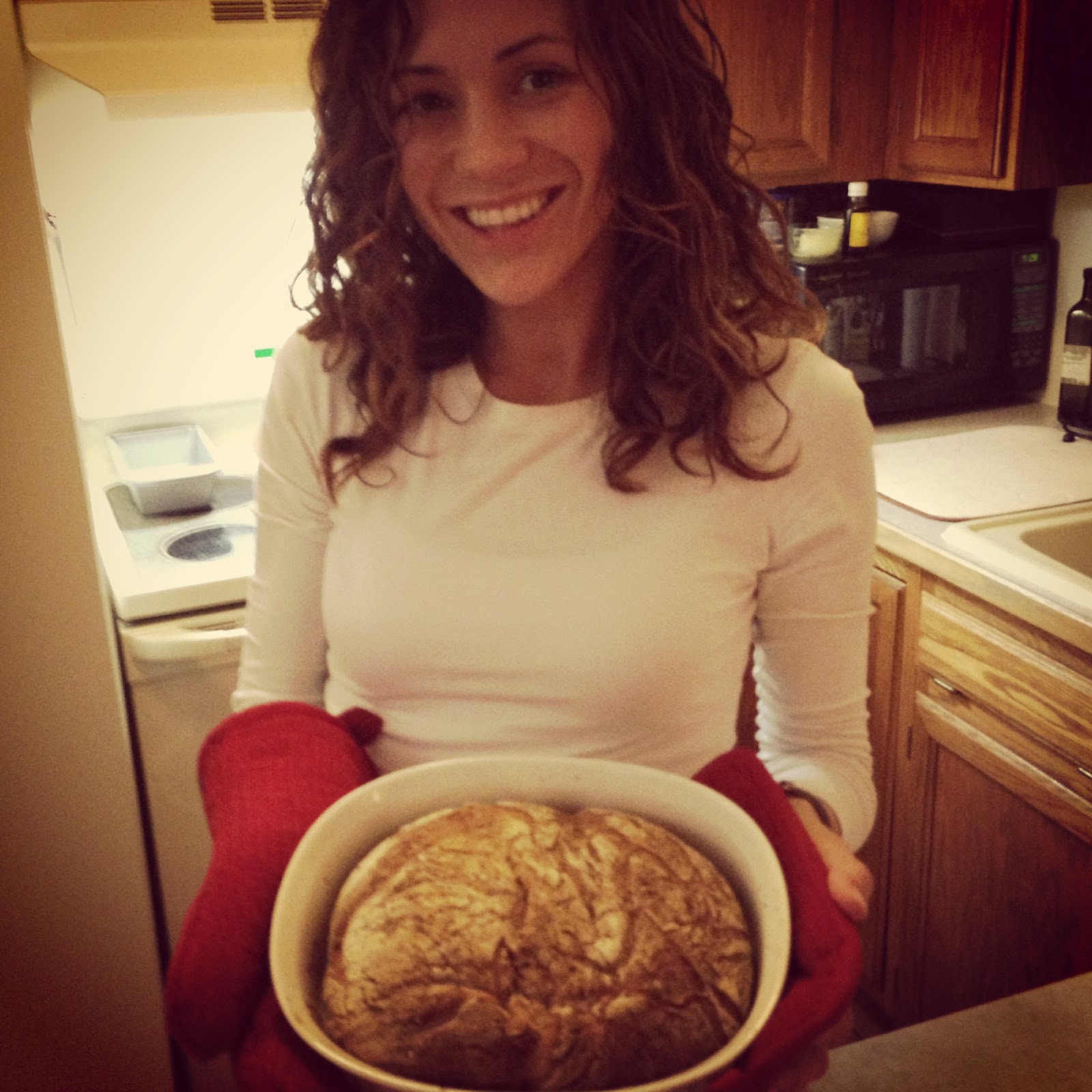 Garlicky Kale w/ White Bean Stew & No Knead Bread Leah Behr