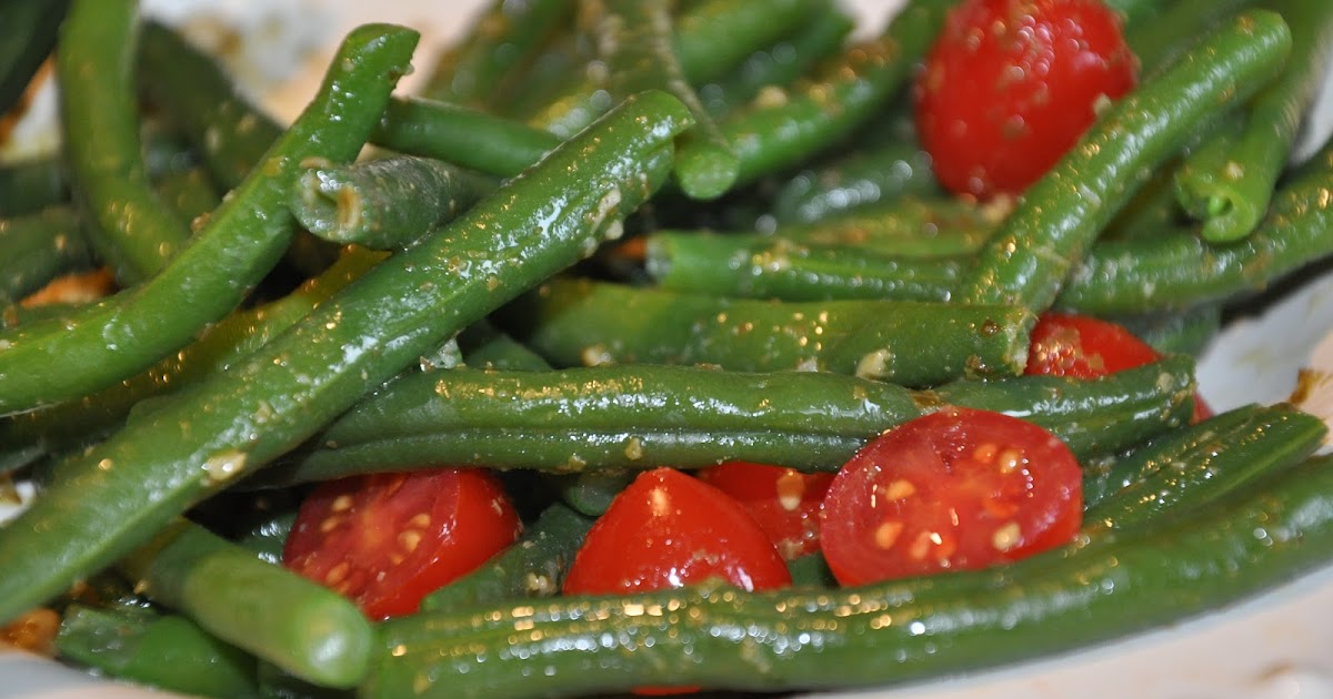 Elizabeth Ann's Recipe Box Pesto Green Beans and Tomatoes