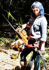 THE AUTHOR IN HER HARNESS AND SPURS.