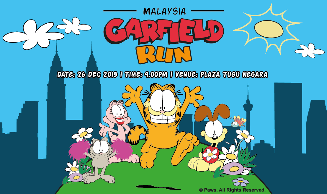 Garfield Run for all the lazy runners in KL TheHive.Asia