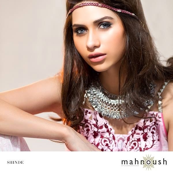 Mahnoush New Lawn Dresses Collection Spring For Girls 2014