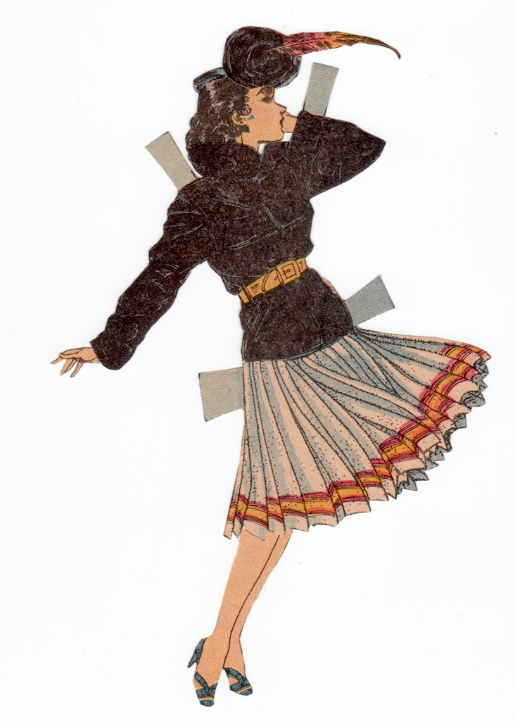 The Paper Collector Gloria paper doll by Charlotte Ware c. 1937