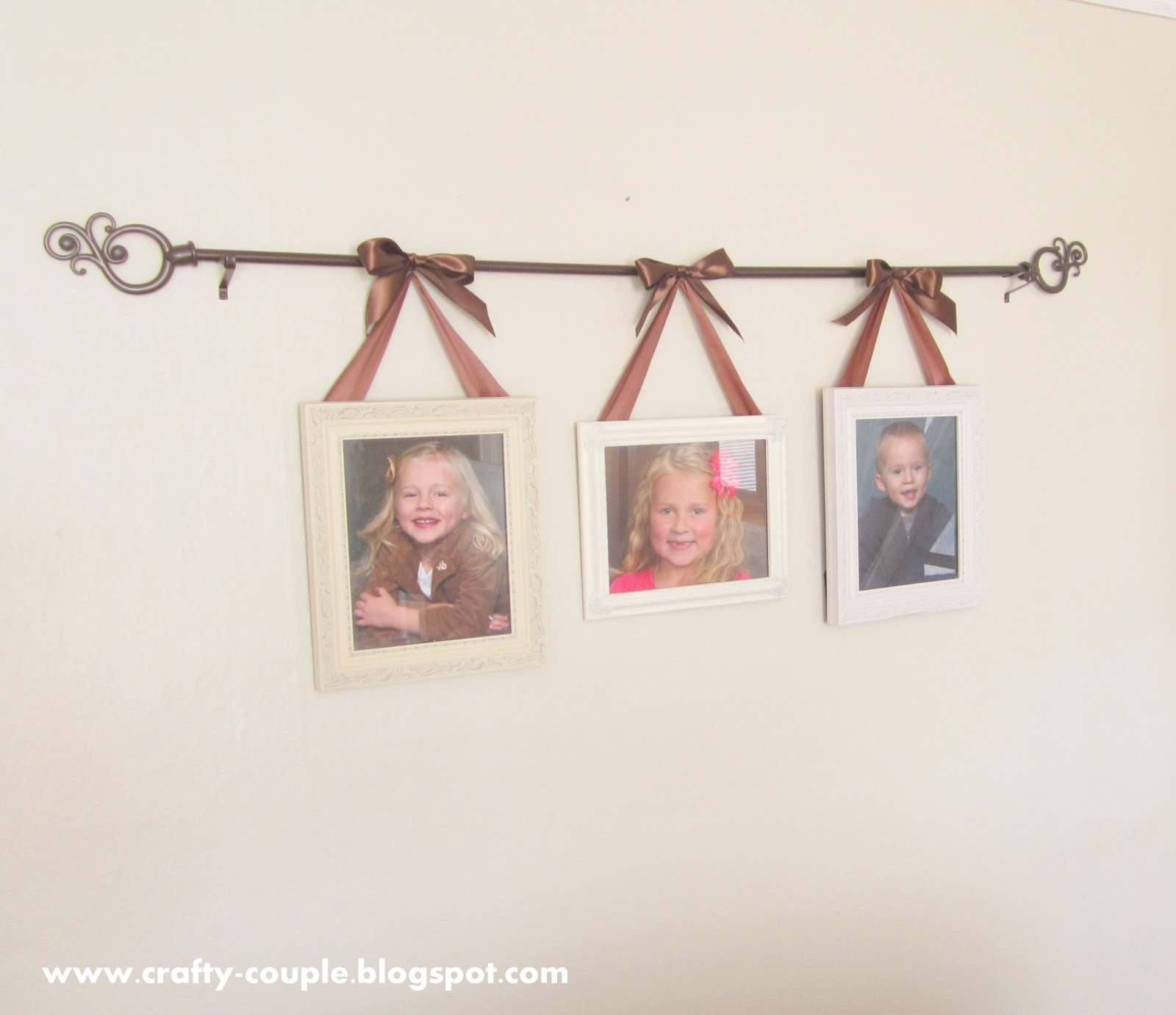 crafty couple Ribbons and Frames Decor. Idea