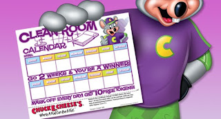 Free Chuck E Cheese Reward Calendar