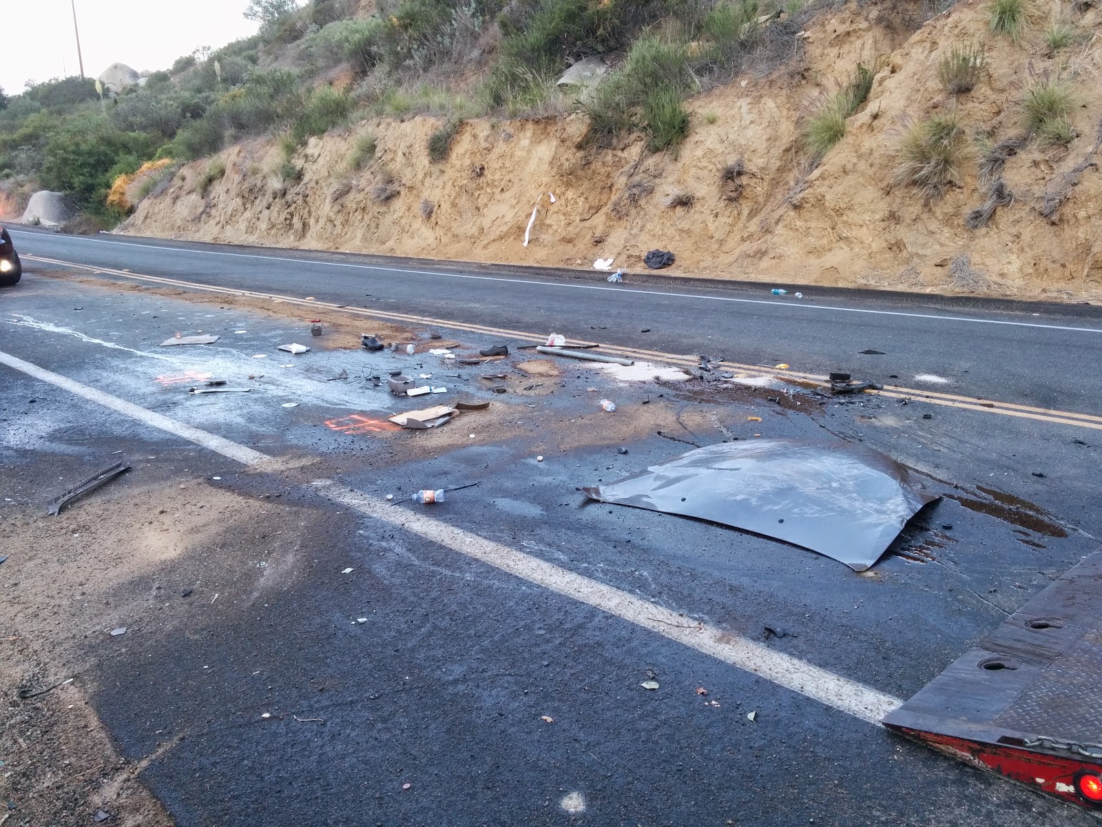 Lakeside Fire District Early Morning Crash Closes Wildcat Canyon Rd.