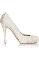 mcqueen alexander satin covered lace shoes pumps heel bridal kate middleton romance bring touch porter