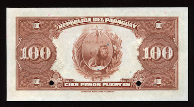 Billetes Paraguay 100 Pesos