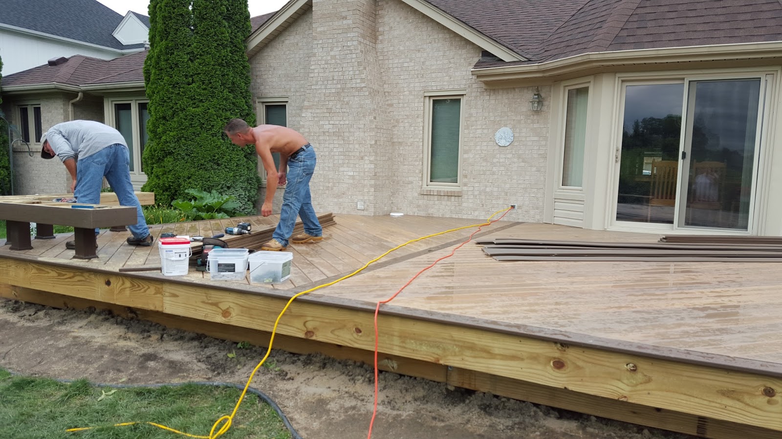 Outdoor Living How to build a low to the ground deck part 2