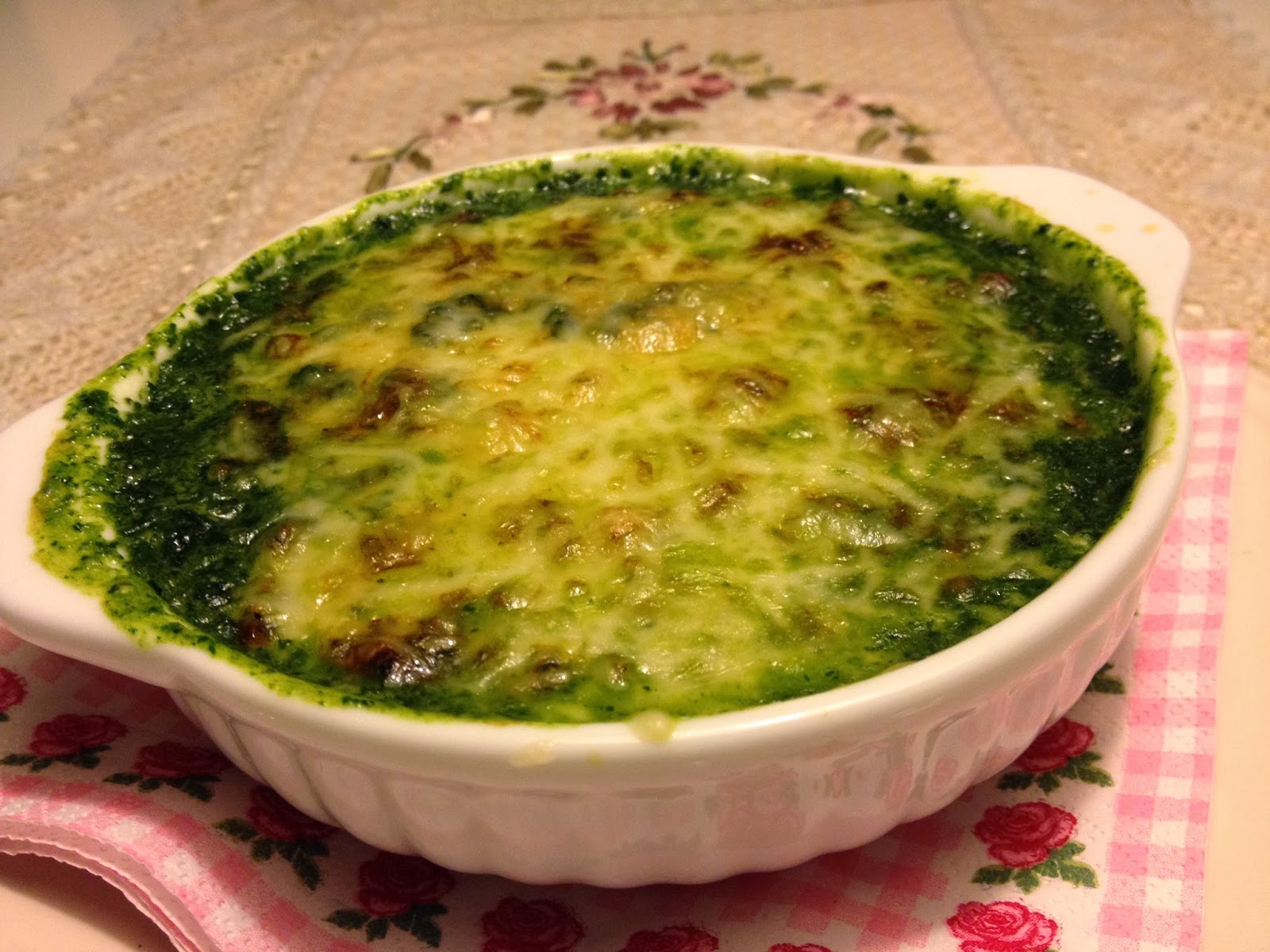 La Olla Vegetariana: Espinacas a la crema.-